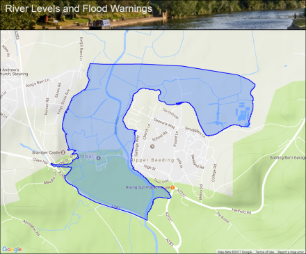 Upper Beeding And Bramber On The River Adur Flood Alerts And