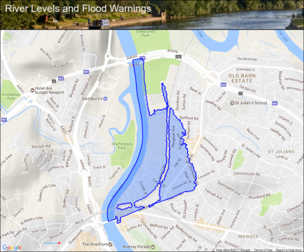 Usk Estuary At Riverside Flood Alerts And Warnings The Uk River