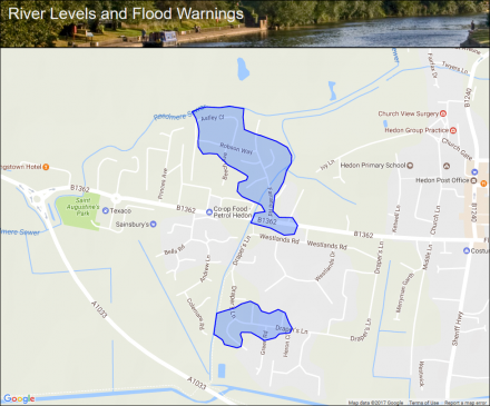 Westlands Drain At Hedon Flood Alerts And Warnings The UK River