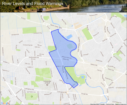 Beverley and Barmston Drain at Beverley Road North :: Flood alerts and ...