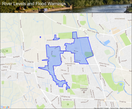 Beverley and Barmston Drain at Orchard Park, New Village and North Moor ...