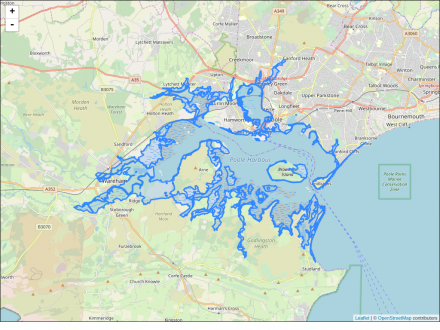 Dorset coast at Poole Harbour :: Flood alerts and warnings :: the UK ...