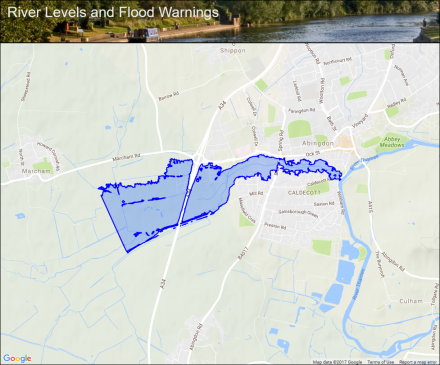 Properties closest to the River Ock from Tesco to St. Helen's Wharf ...