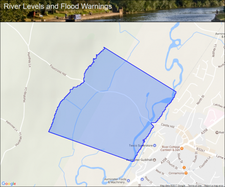 River Axe (Mid) at Axminster :: Flood alerts and warnings :: the UK ...