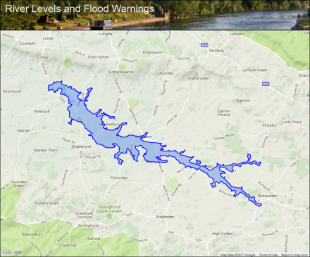 River Beult from Bethersden and Pluckley to Stile Bridge :: Flood ...