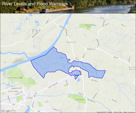 River Bollin at Heatley :: Flood alerts and warnings :: the UK River ...