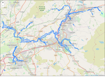 River Calder :: Flood alerts and warnings :: the UK River