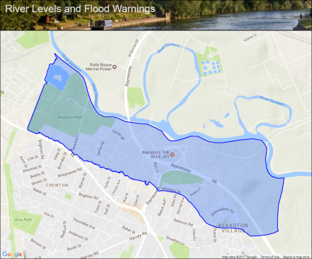 River Derwent At Alvaston :: Flood Alerts And Warnings :: The Uk River 