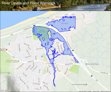 River Gele at Abergele and Pensarn :: Flood alerts and warnings :: the ...