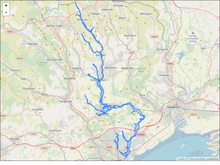 River Rhymney :: Flood alerts and warnings :: the UK River Levels Website