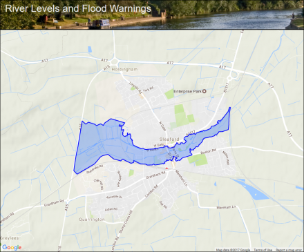 River Slea and Ninefoot River in Sleaford :: Flood alerts and warnings ...