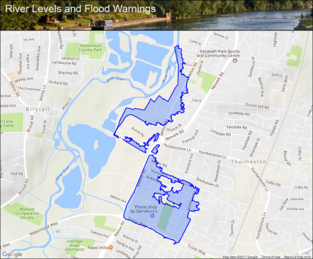 River Soar at Thurmaston :: Flood alerts and warnings :: the UK River ...