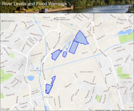 River Tame at Golds Hill :: Flood alerts and warnings :: the UK River ...