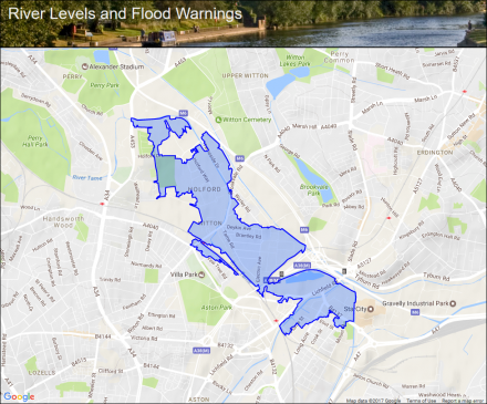 River Tame at Witton and Salford Park :: Flood alerts and warnings ...