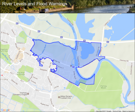 River Thames At Chertsey :: Flood Alerts And Warnings :: The Uk River 