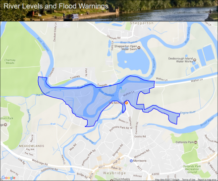 River Thames at Hamm Court :: Flood alerts and warnings :: the UK River ...