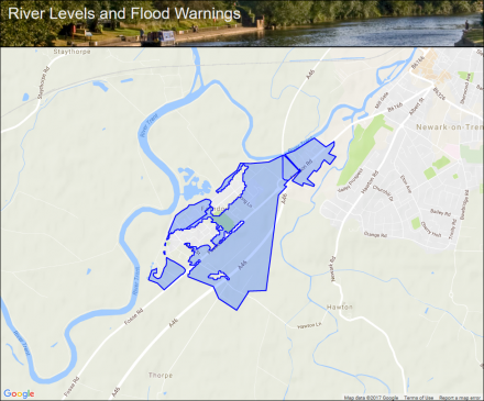 River Trent at Farndon :: Flood alerts and warnings :: the UK River ...