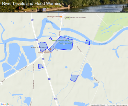 River Trent at Sawley Marina, including Sawley Lock :: Flood alerts and ...