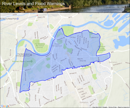 River Trent at West Bridgford :: Flood alerts and warnings :: the UK ...