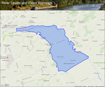 River Witham and associated Fens from Washingborough to Metheringham ...