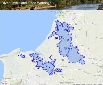 Somerset coast at Kingston Seymour :: Flood alerts and warnings :: the ...