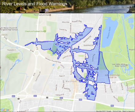 Trinity Marsh Ditch at Waltham Cross :: Flood alerts and warnings ...