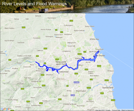 Tyne estuary :: Flood alerts and warnings :: the UK River Levels Website