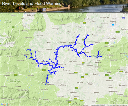 Upper Arun Flood Alerts And Warnings The UK River Levels Website   Flood Warning Upper Arun 